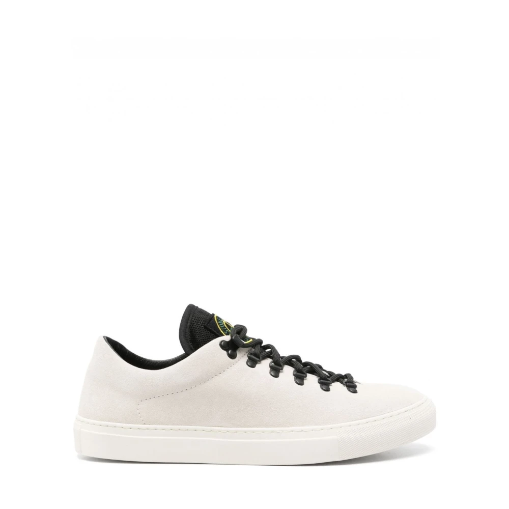 Stone Island Compass Patch Low Top Sneakers Heren Schoenen Beige