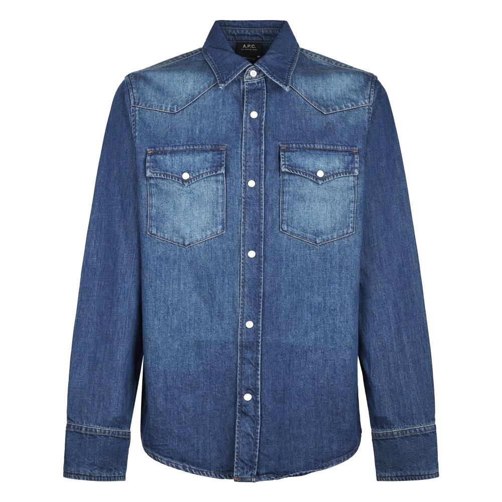 A.p.c. Uomo Blu Magliette, Xl, New,