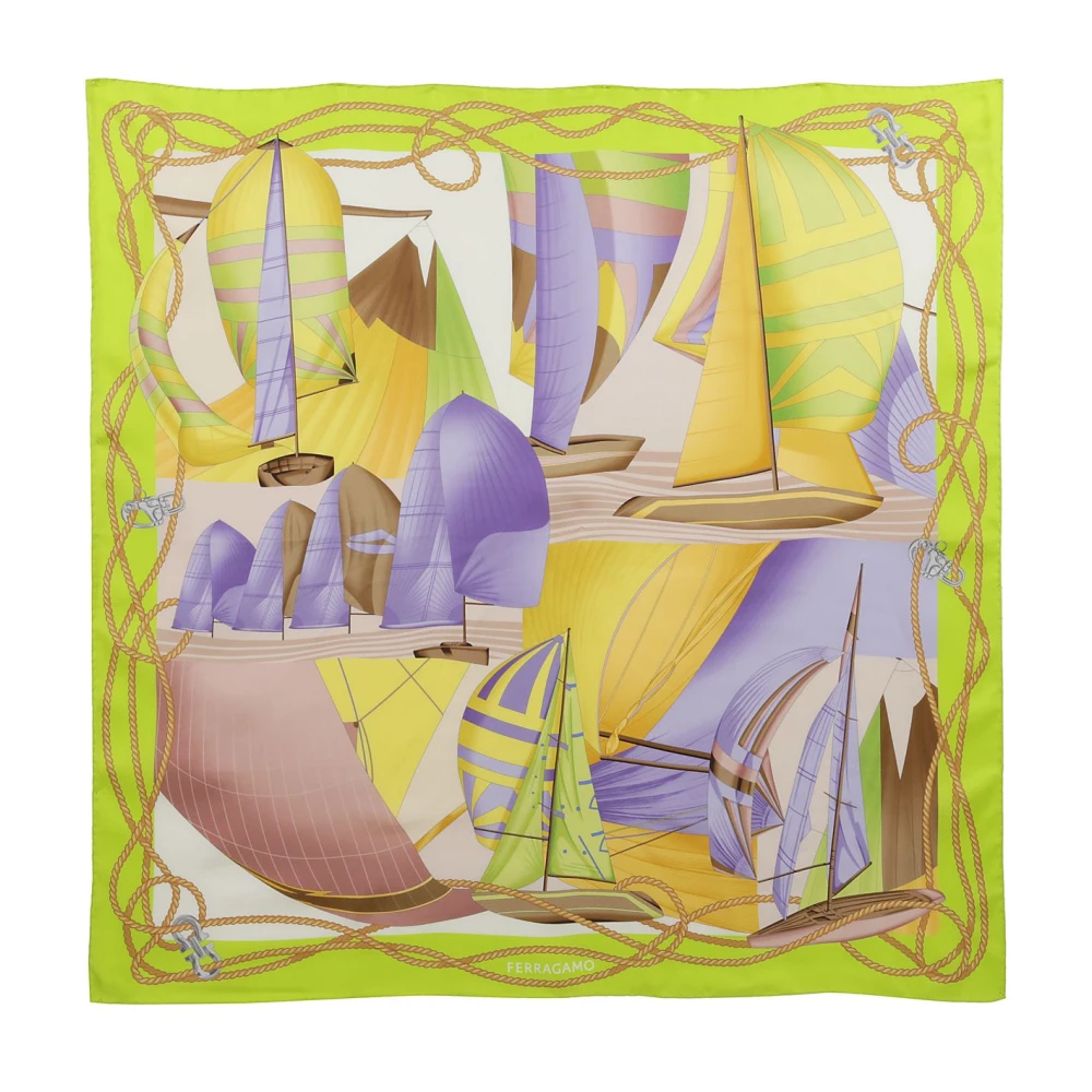 Ferragamo Women's Multicolor Silk Scarf Foulard Elegant Fashion - Silk Scarves - One Size - Accessories
