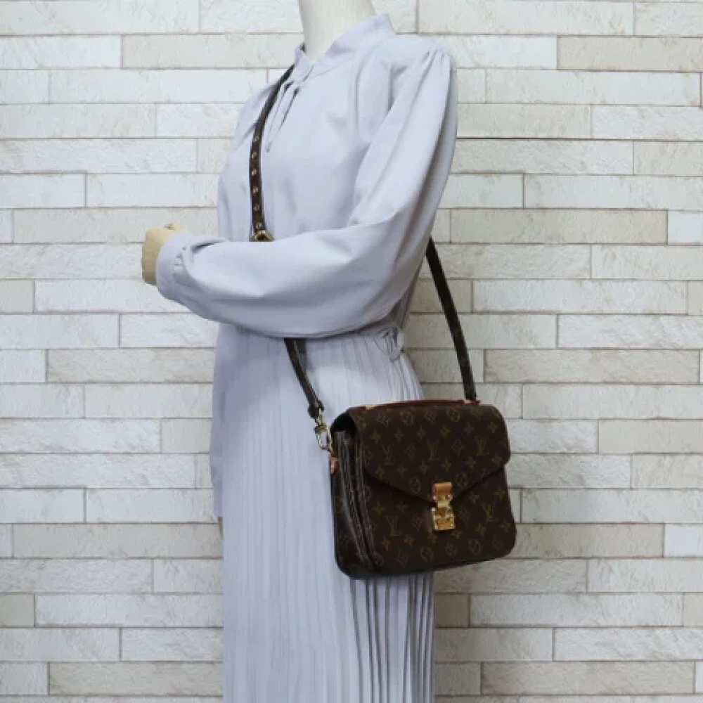 Louis Vuitton Vintage Pre-owned Canvas shoulder-bags Brown Dames