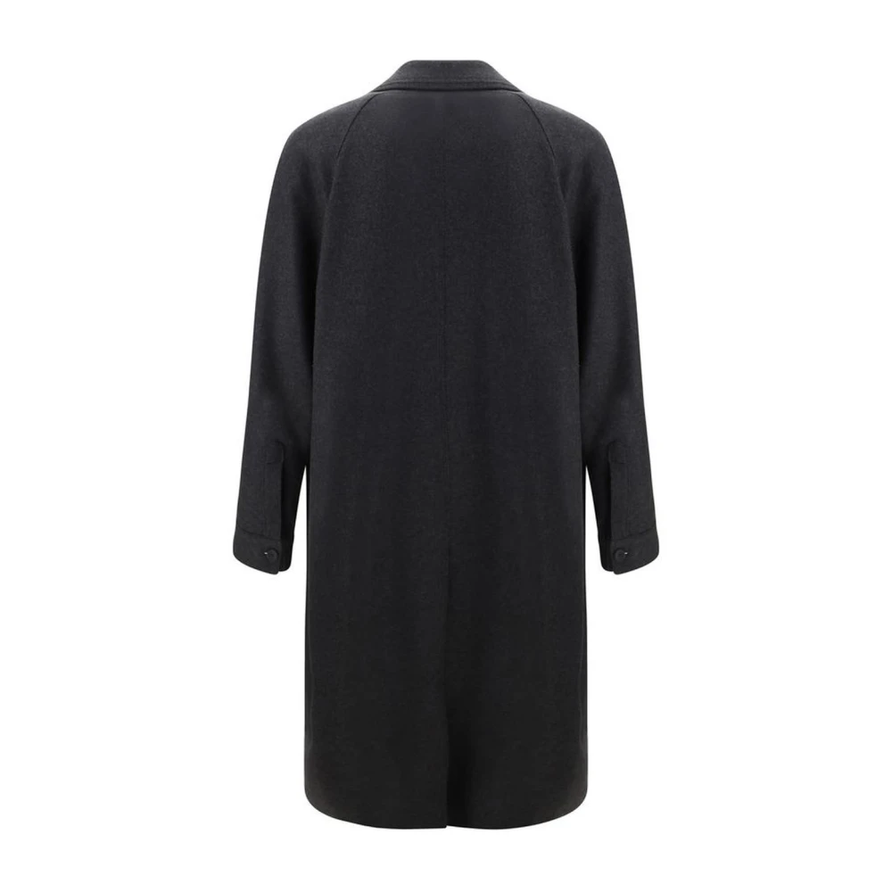 Fendi Klassieke Cashmere Jas met Zakken Gray Heren