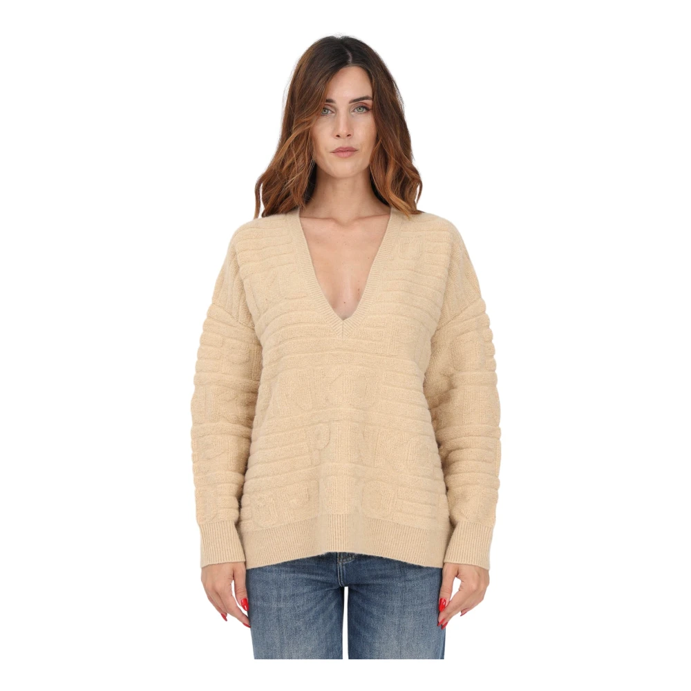 Knitwear > V-neck Knitwear - - Pinko - Modalova