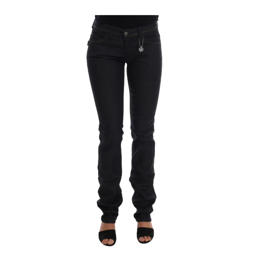 Costume National Donkerblauwe Super Slim Fit Jeans Blue Dames