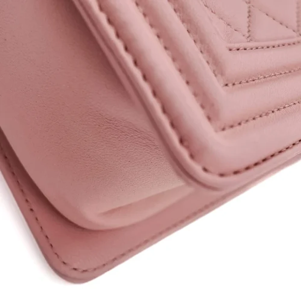 Chanel Vintage Pre-owned Leather chanel-bags Pink Dames