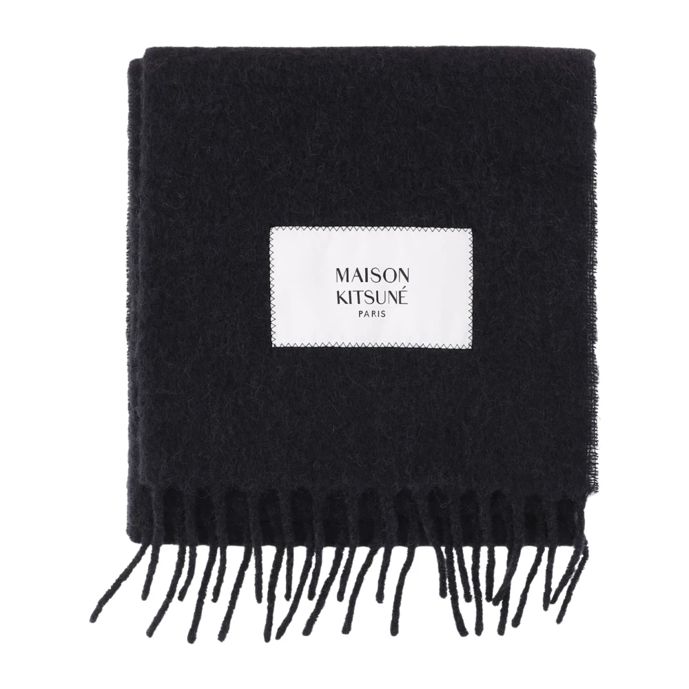 Maison Kitsuné Uomo Nero Accessori, Taglia Unica, New,