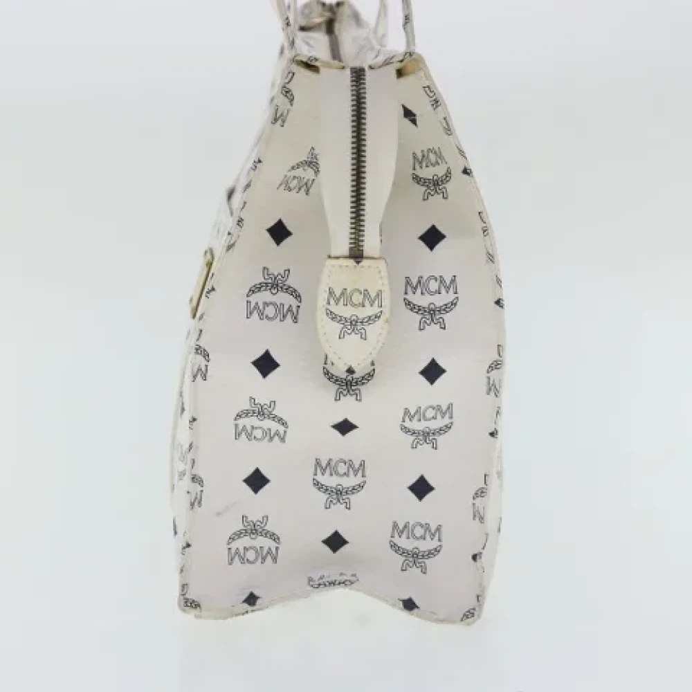 MCM Pre-owned Canvas totes White Dames