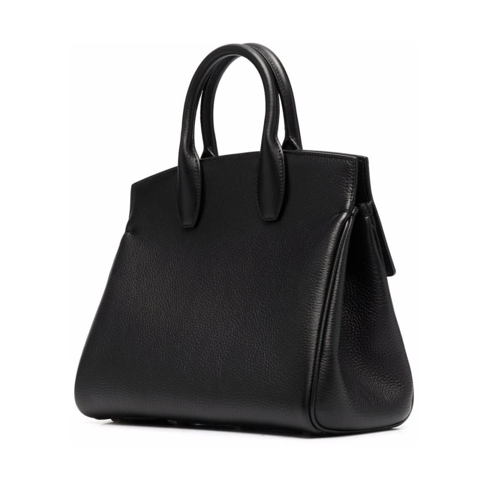 Salvatore Ferragamo Zwarte Schoudertas voor Vrouwen Black Dames