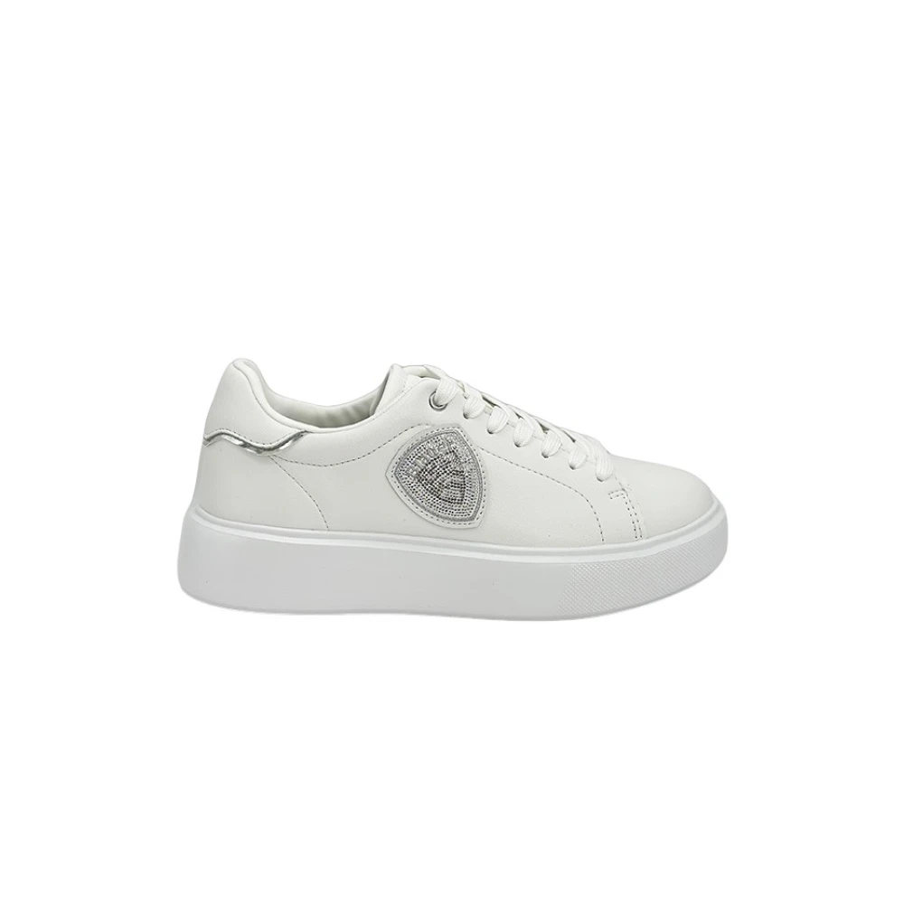 Blauer Witte Venus Sneakers met Strass Logo Dames Schoenen
