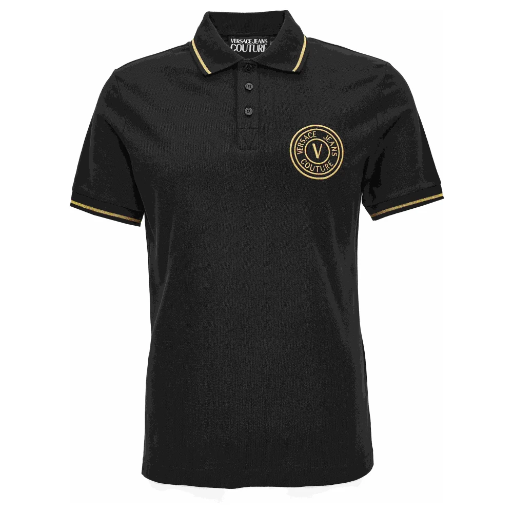 Versace Jeans Couture T-shirts en Polos Black Heren