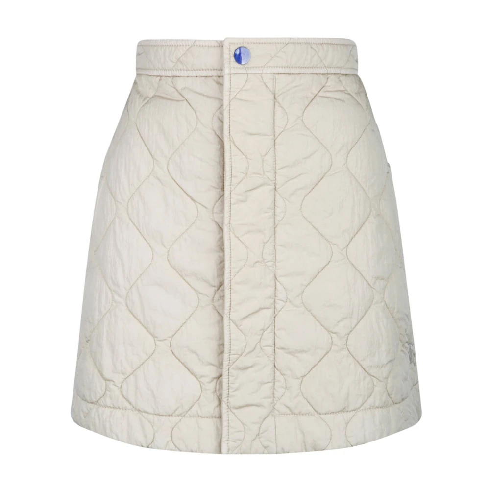 Burberry Women's Beige Short Skirts, 2XS, Quilted Mini Skirt