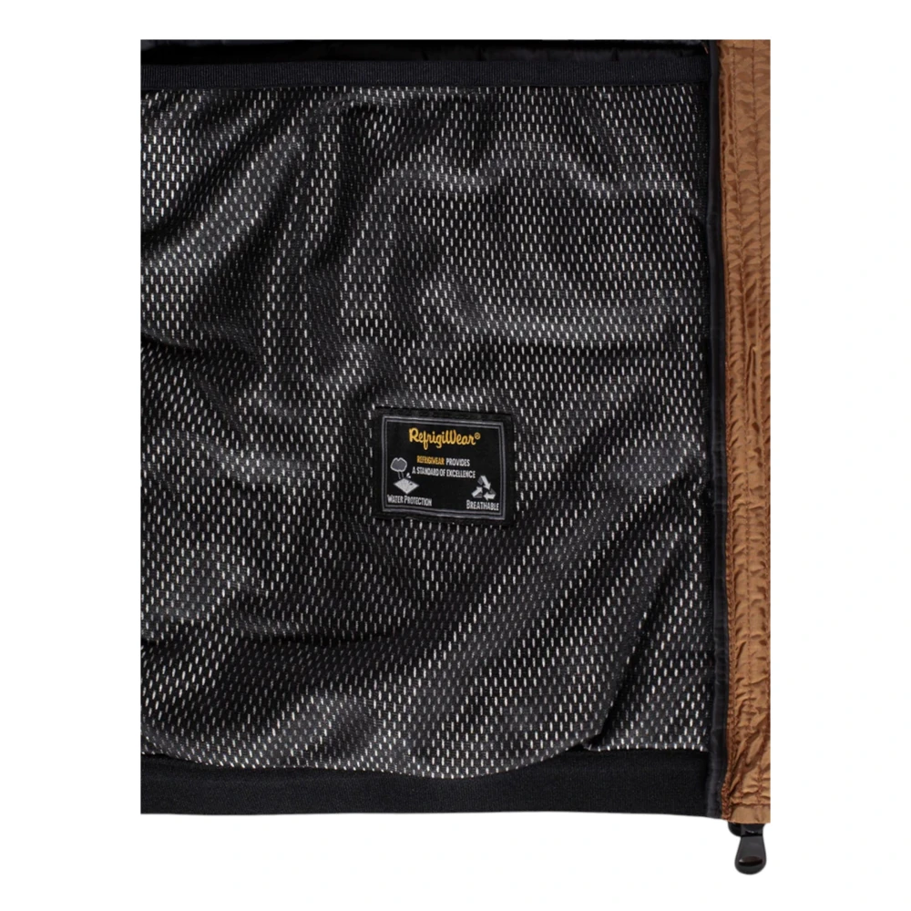 RefrigiWear Korte Gewatteerde Jas Brown Heren