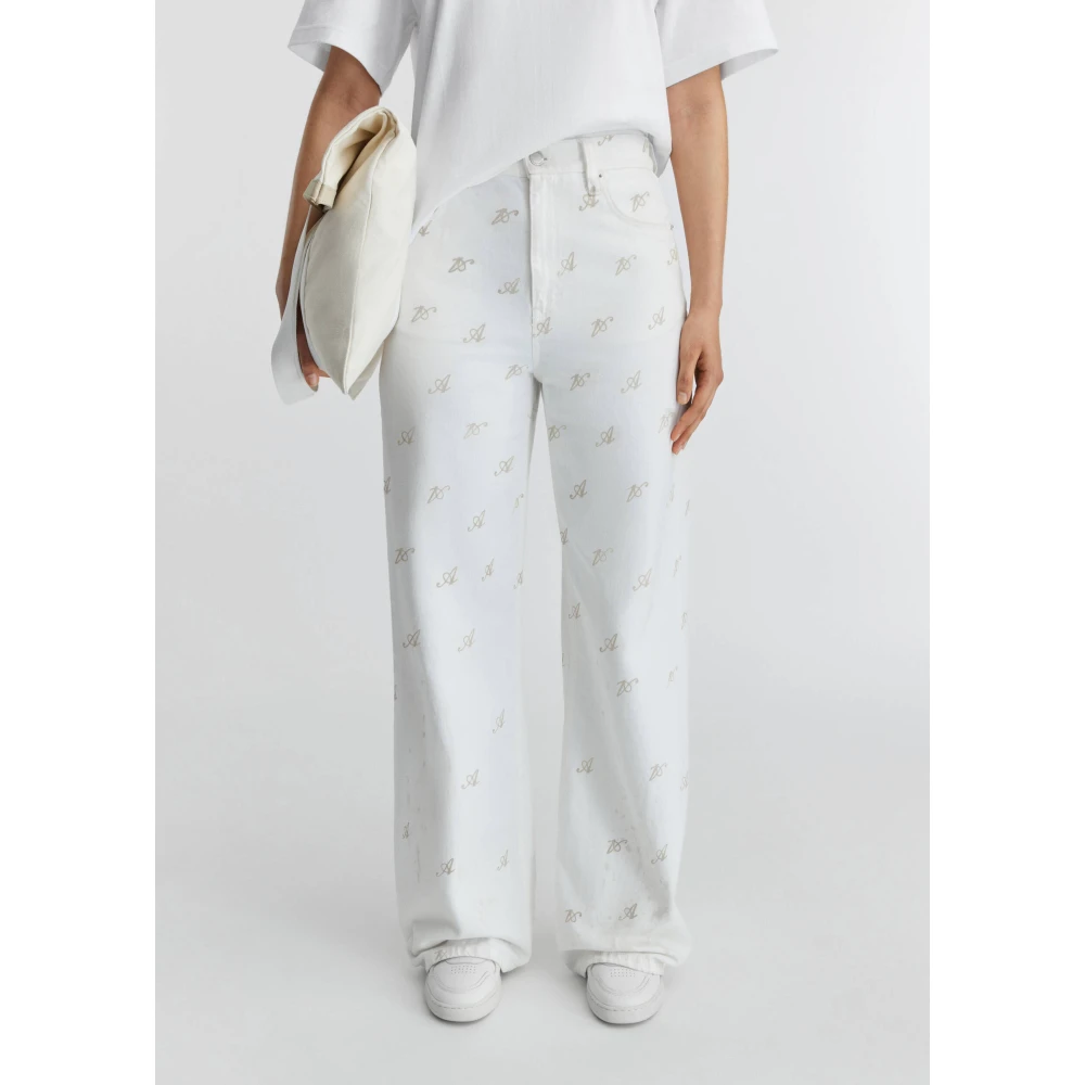 Axel Arigato 10 Jaar Wide-Leg Jeans White Dames