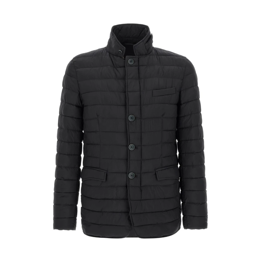 Herno Men's Black Quilted Down Jacket