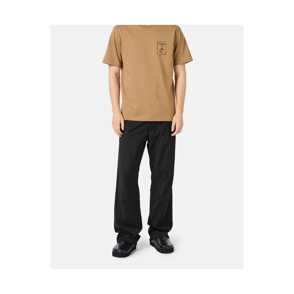 Iceberg T-shirt met korte mouwen met prints en borduursels Brown Heren