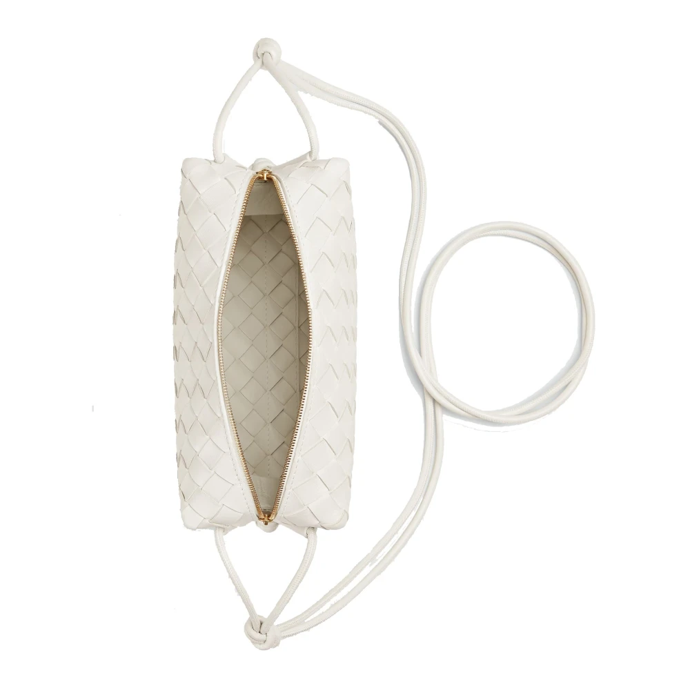 Bottega Veneta Kleine Loop Camera Tas White Dames