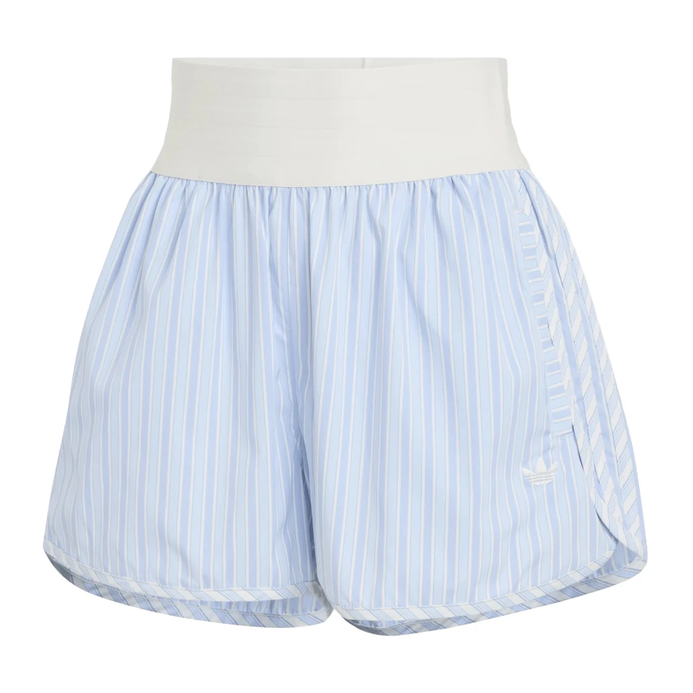 Adidas Women's Blue Poplin Shorts - Training Shorts - Xs - Sport