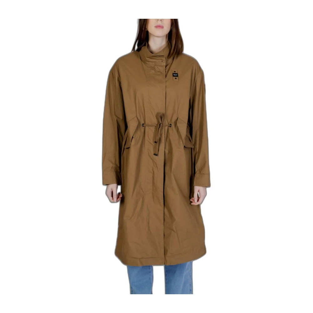 Blauer Women's Green Cotton Parka Jacket