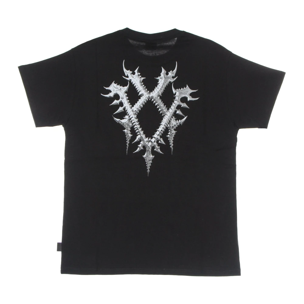 Propaganda Zwarte Blessend Tee met Slangenprint Black Heren