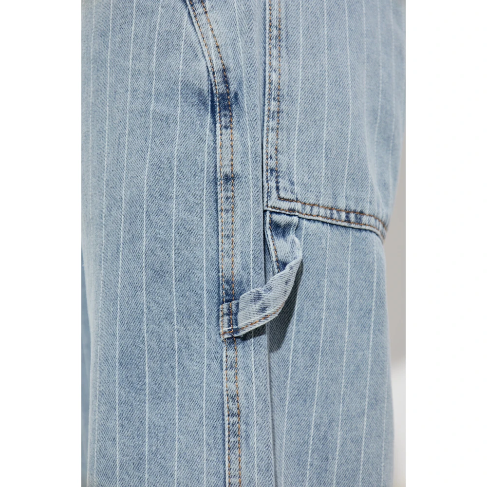 Munthe Jeans met streep patroon Blue Dames