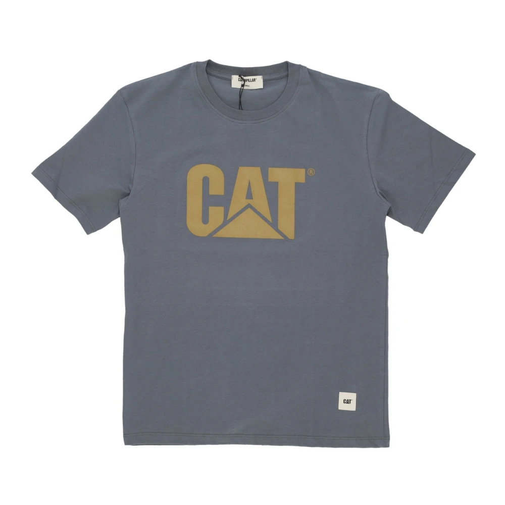 CAT Logo Tee Korte Mouw T-shirt Gray Heren