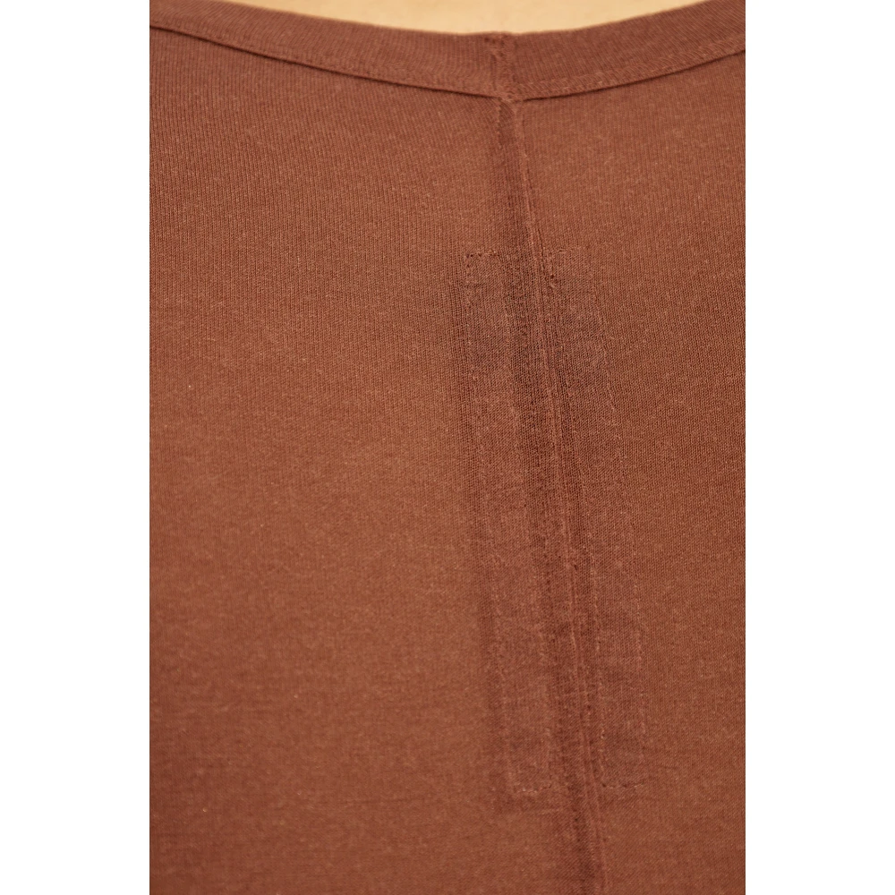 Rick Owens T-shirt Basic Brown Heren