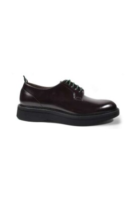Green George Black Brushed Derby Tied Shoe - NWT Black maremma woven-design derby shoes Green George - men  main image 4