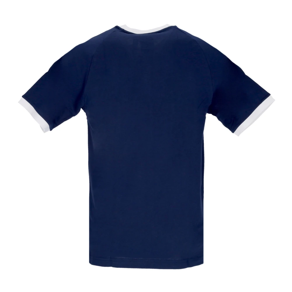 Adidas Nacht Indigo 3-Stripes Tee Blue Heren