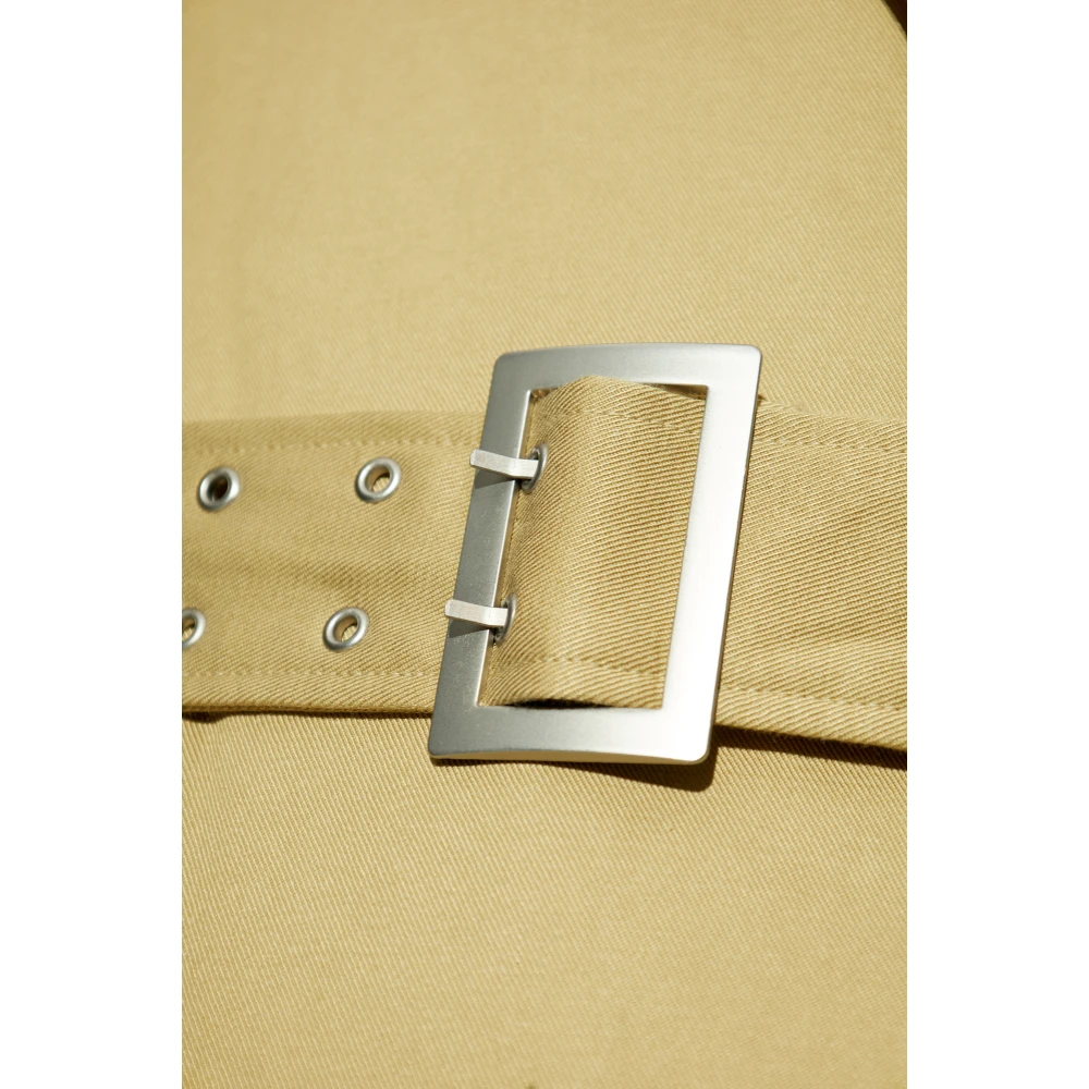 Gestuz Jas met riem Beige Dames