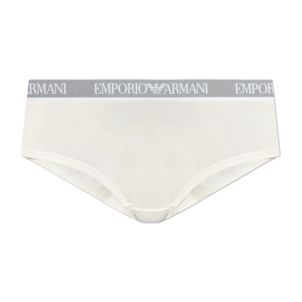 Emporio Armani Donna Bianco Mutande, S, New,