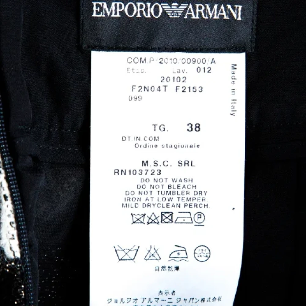 Armani Pre-owned Knit bottoms Black Dames