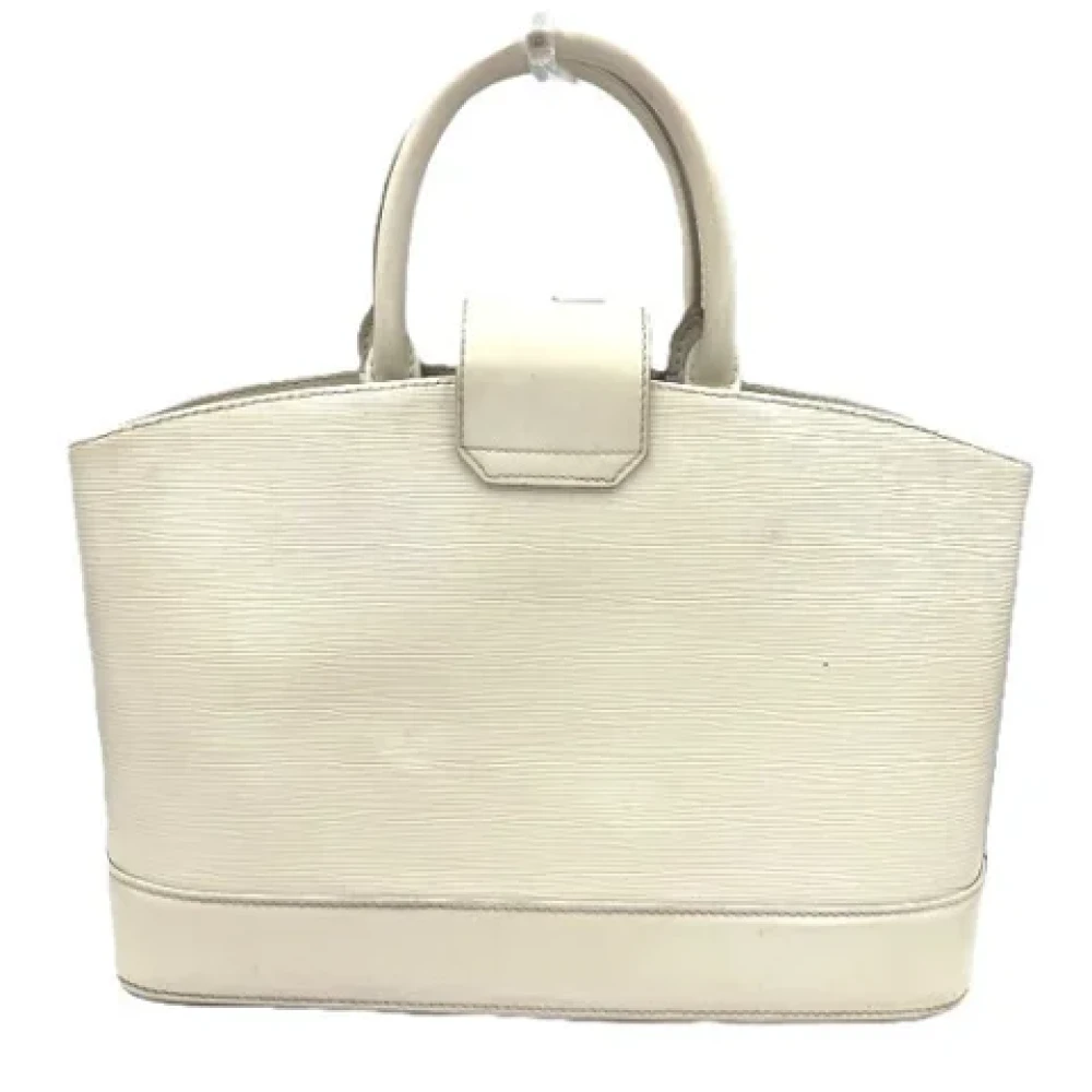 Louis Vuitton Vintage Pre-owned Leather handbags White Dames