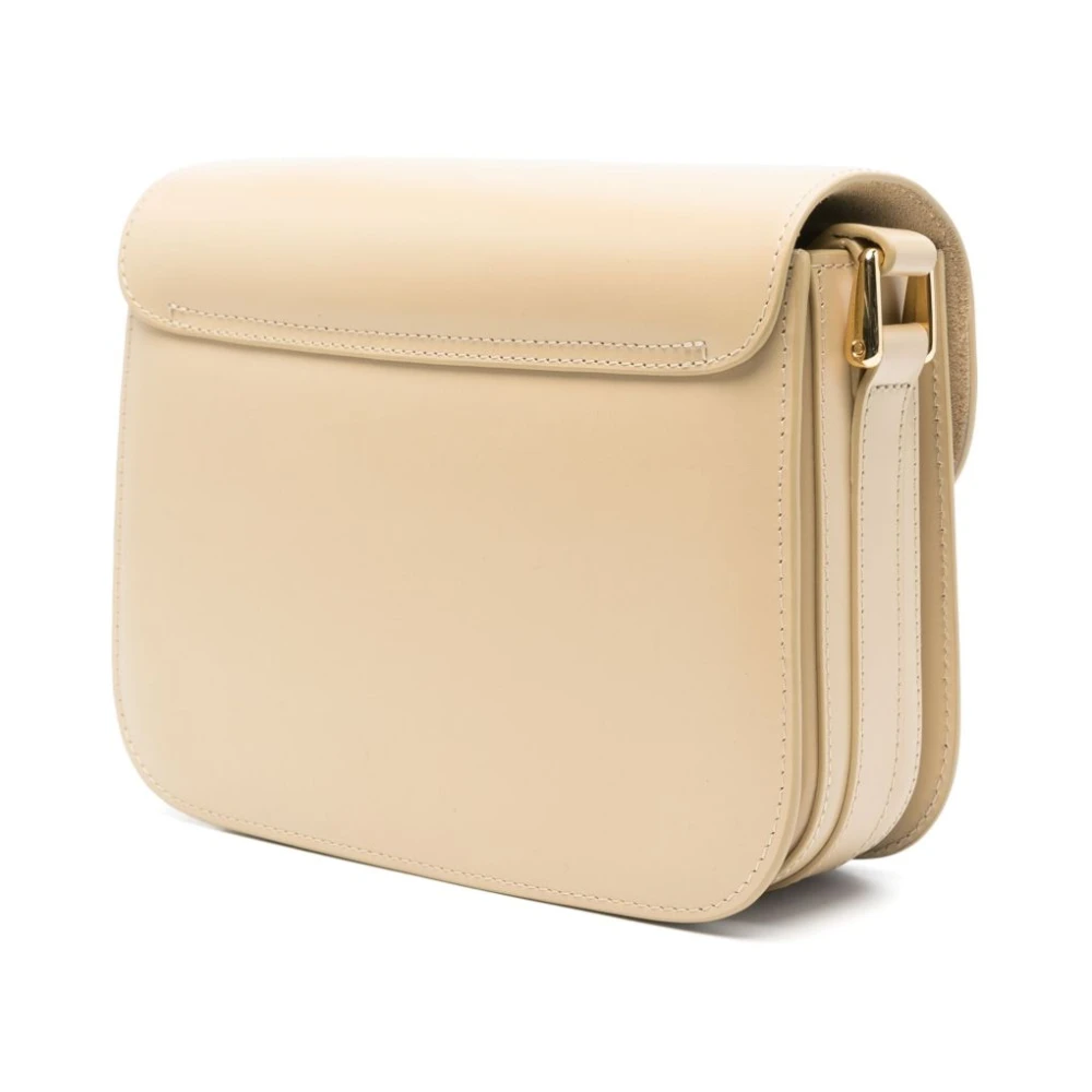 A.p.c. Beige Schoudertas met Overslag Beige Dames