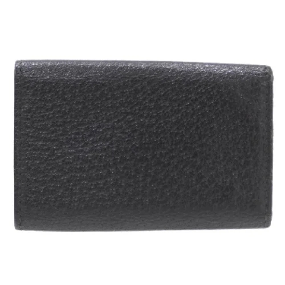 Gucci Vintage Pre-owned Fabric key-holders Black Dames