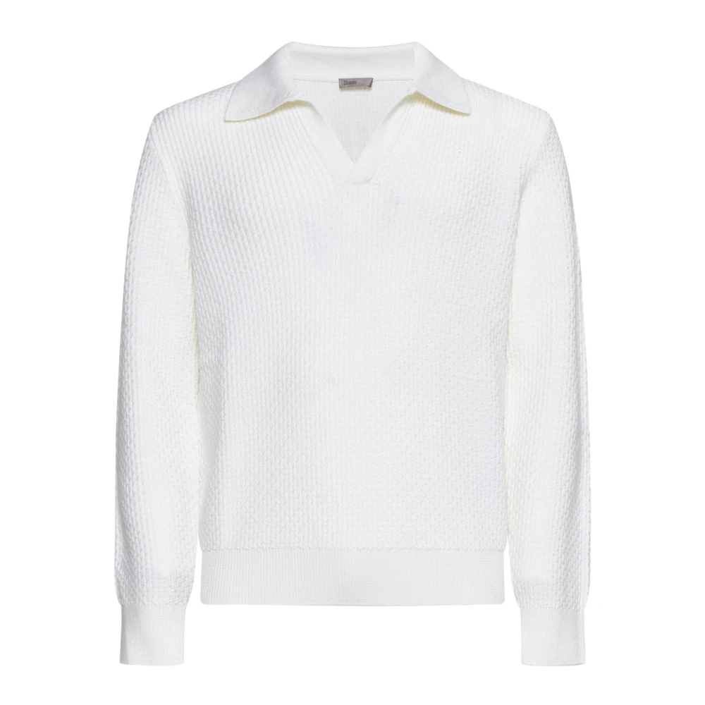 Herno Witte Resort T-shirts en Polos White Heren