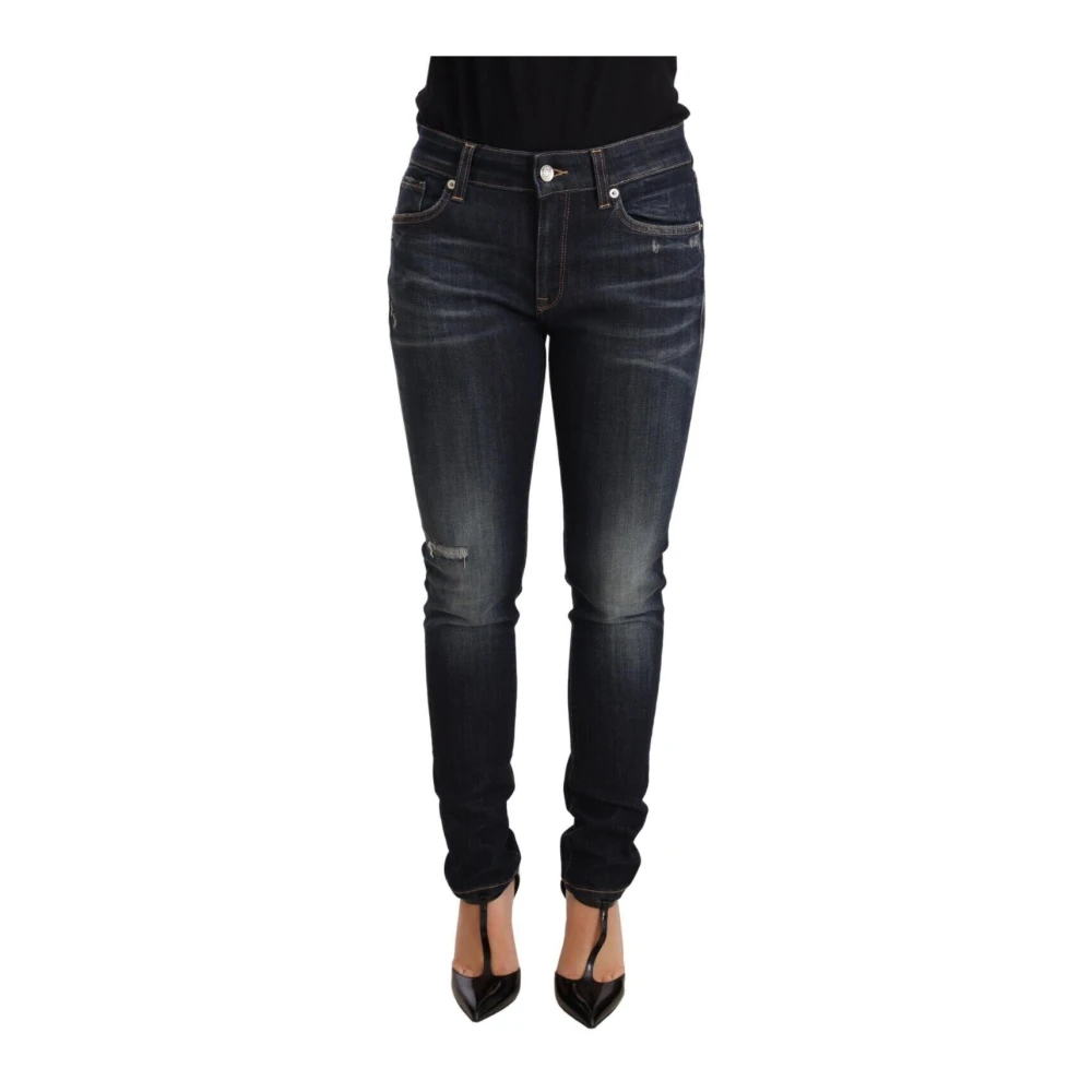 Dolce & Gabbana Women's Blue Wash Slim Skinny Denim Jeans