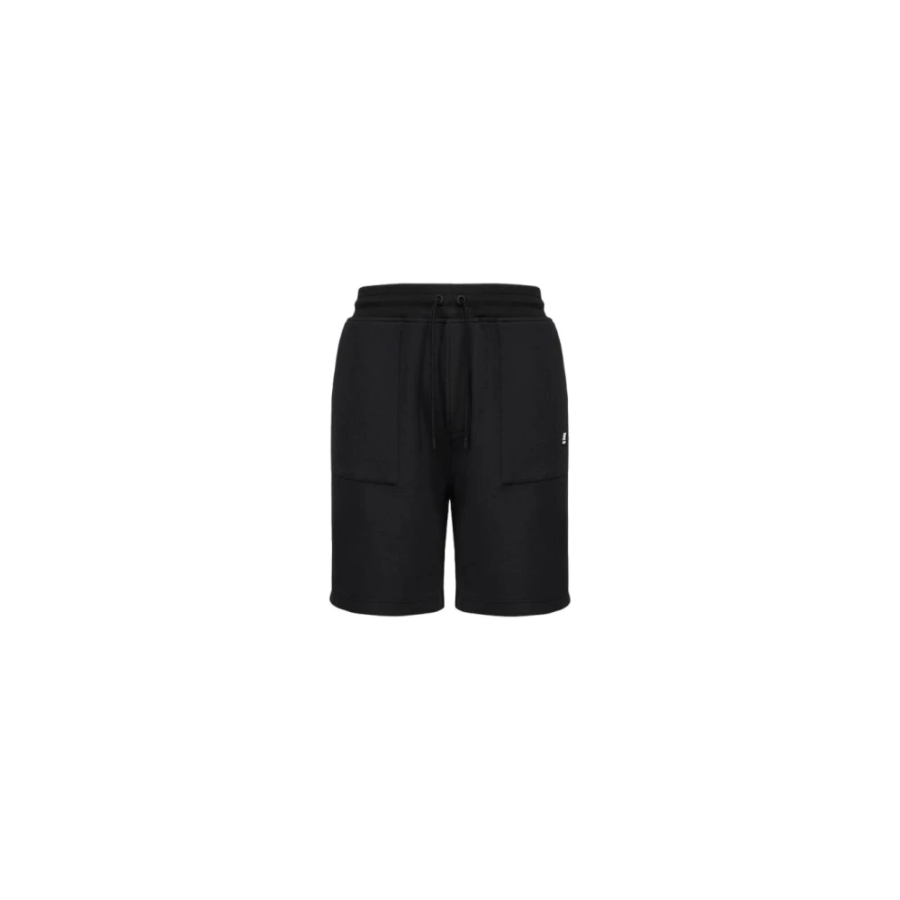 K-way Polyester Bermuda Shorts Black Heren