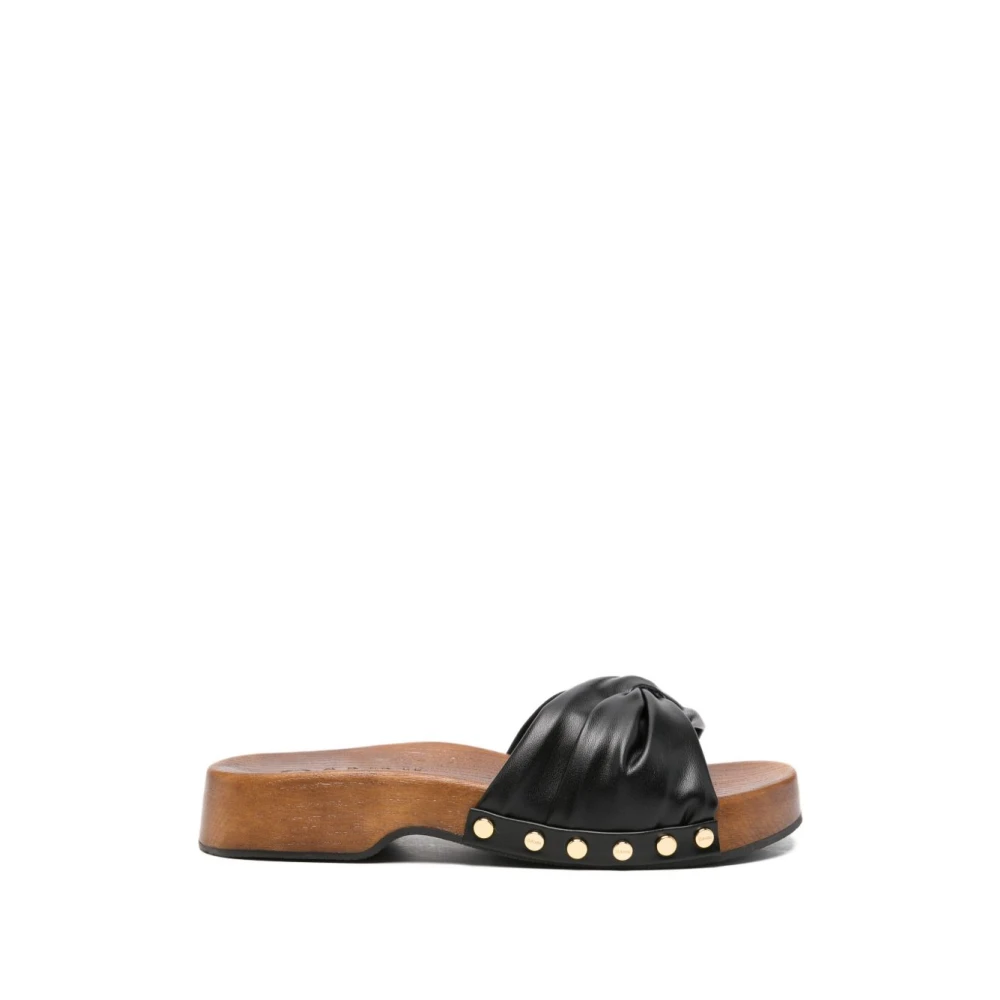 Ganni Women's Black Sliders, 7 Uk, Tia Fairy Clog