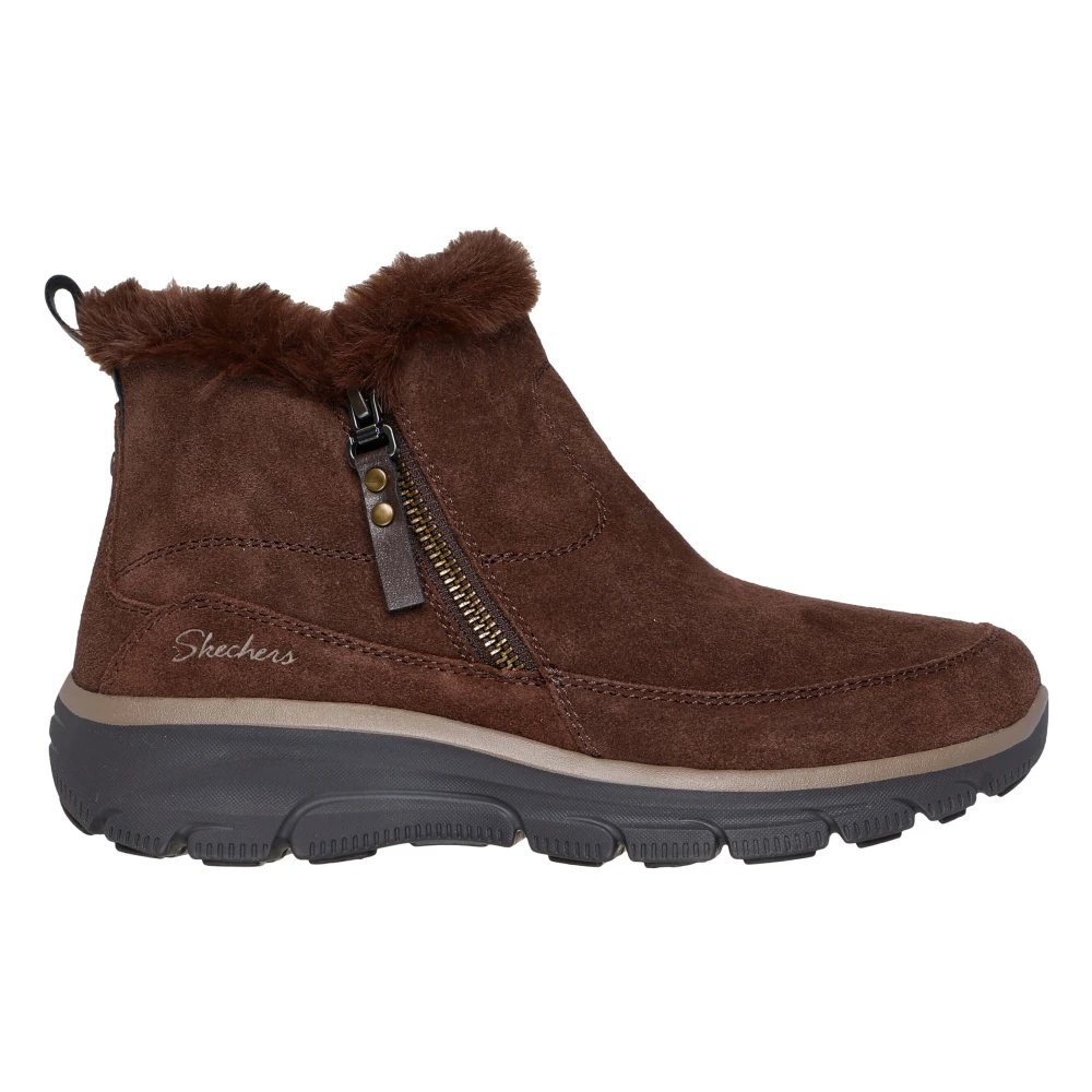 Skechers Easy Going - Cool ZIP Ankelboots Brown, Dam