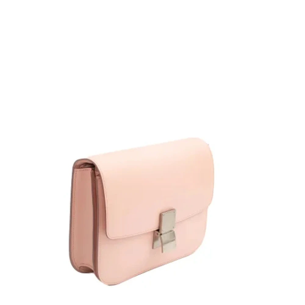 Celine Vintage Pre-owned Leather celine-bags Pink Dames