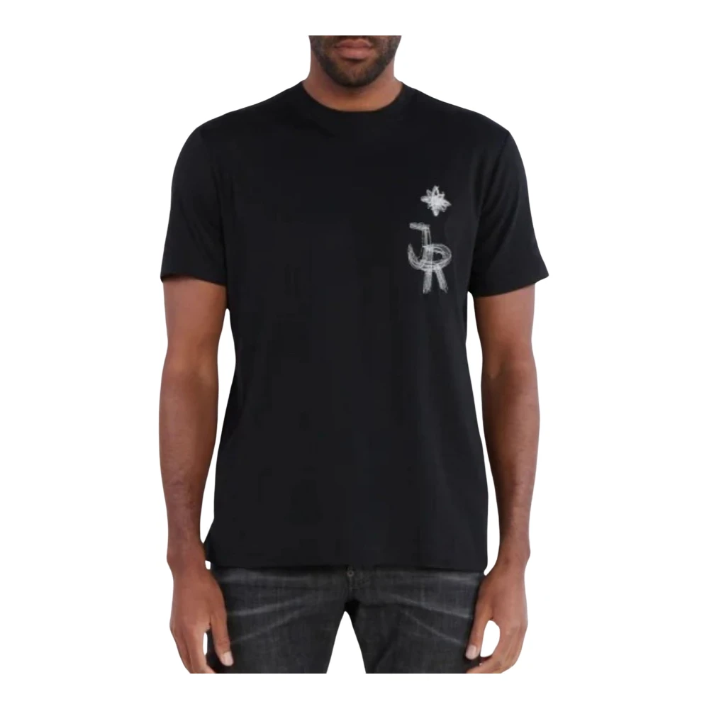 John Richmond Heren Regular T-Shirt Black Heren