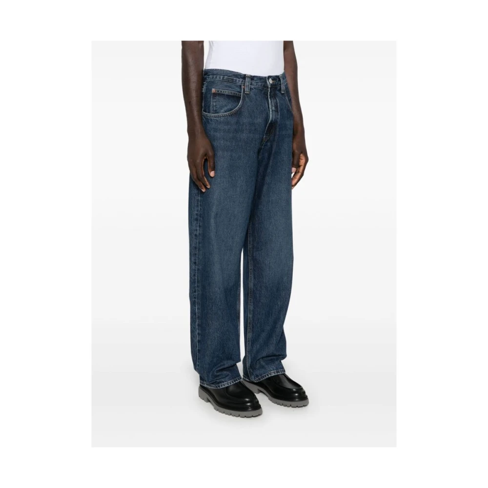 Agolde Blauwe Regeneratieve Katoen Denim Jeans Blue Heren