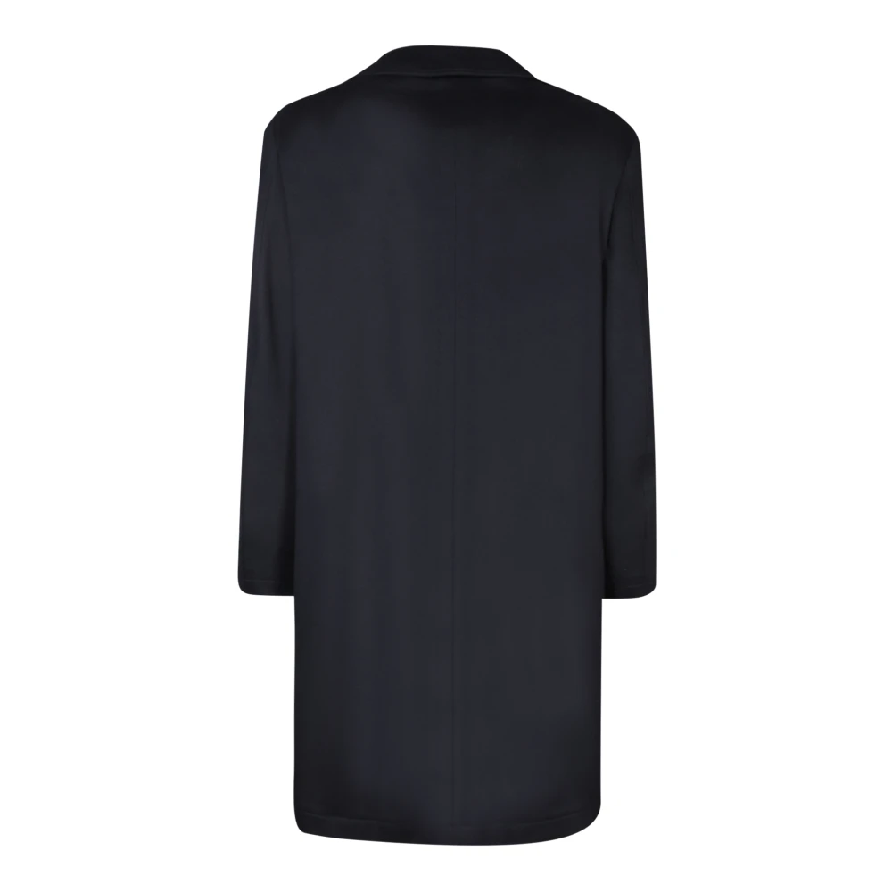 Canali Blauwe Kasjmier Winterjas Blue Heren
