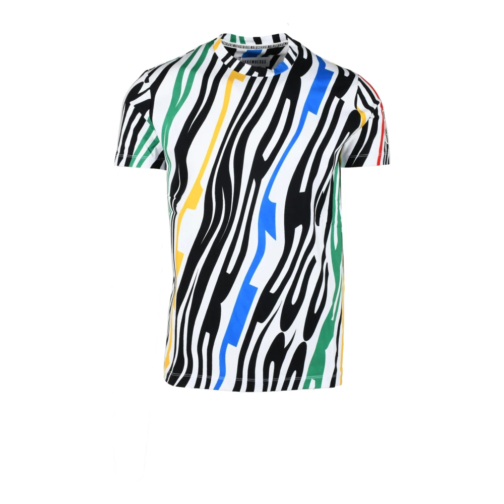 Bikkembergs Katoen Elastaan T-shirt Multicolor Heren