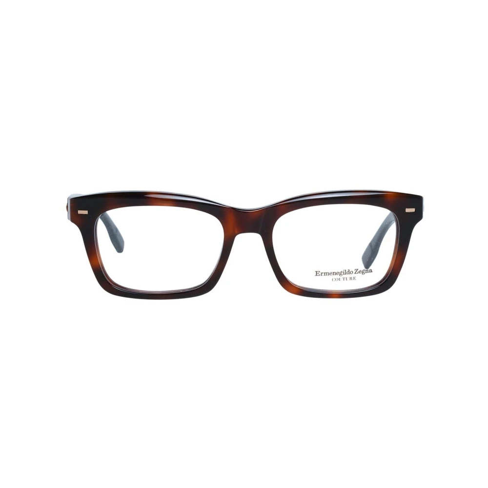 Ermenegildo Zegna Bruine Trapezium Optische Monturen voor Mannen Brown Heren
