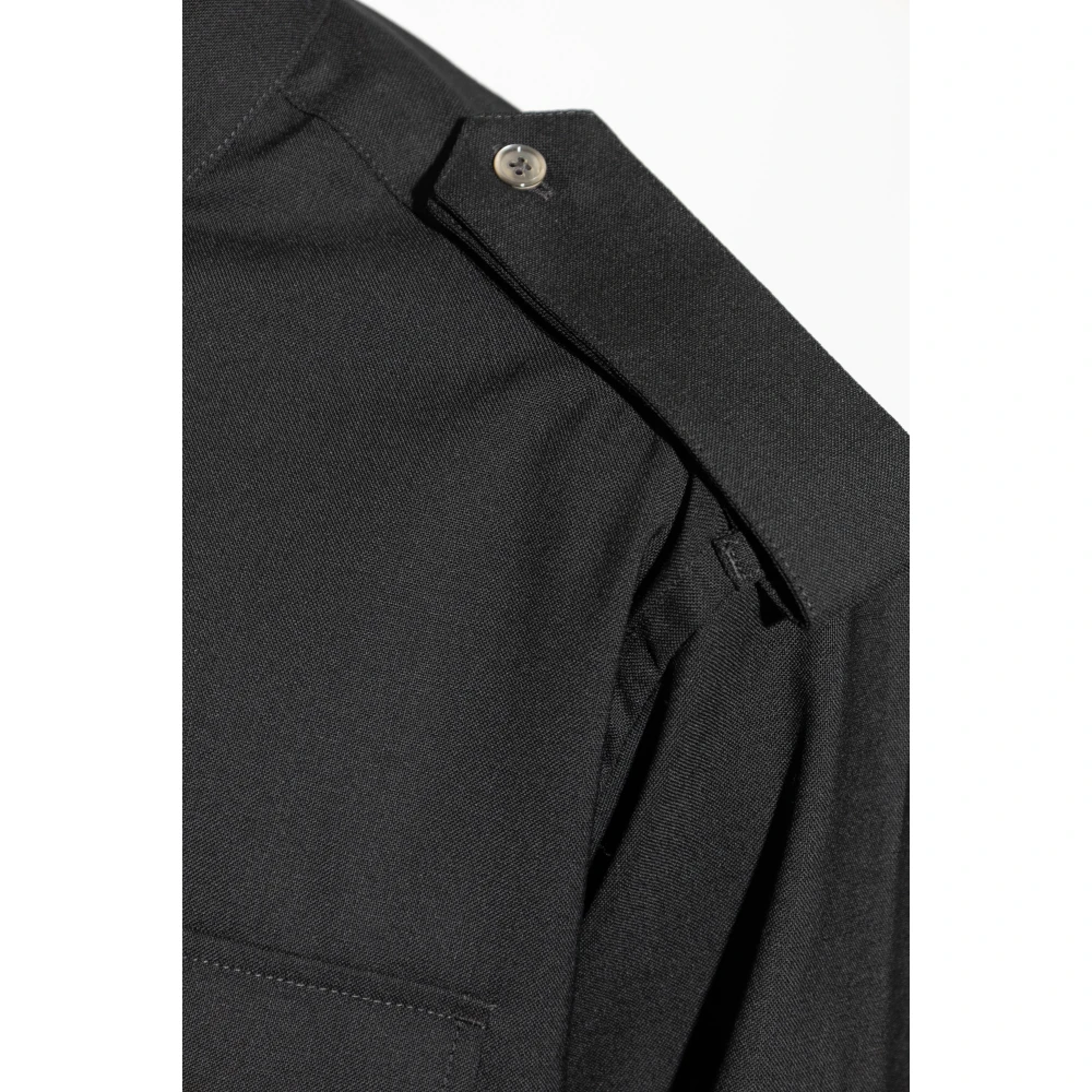 Ami Paris Wollen overhemd Black Heren