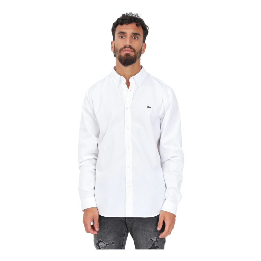 Lacoste Vit Elegant Herrskjorta White, Herr