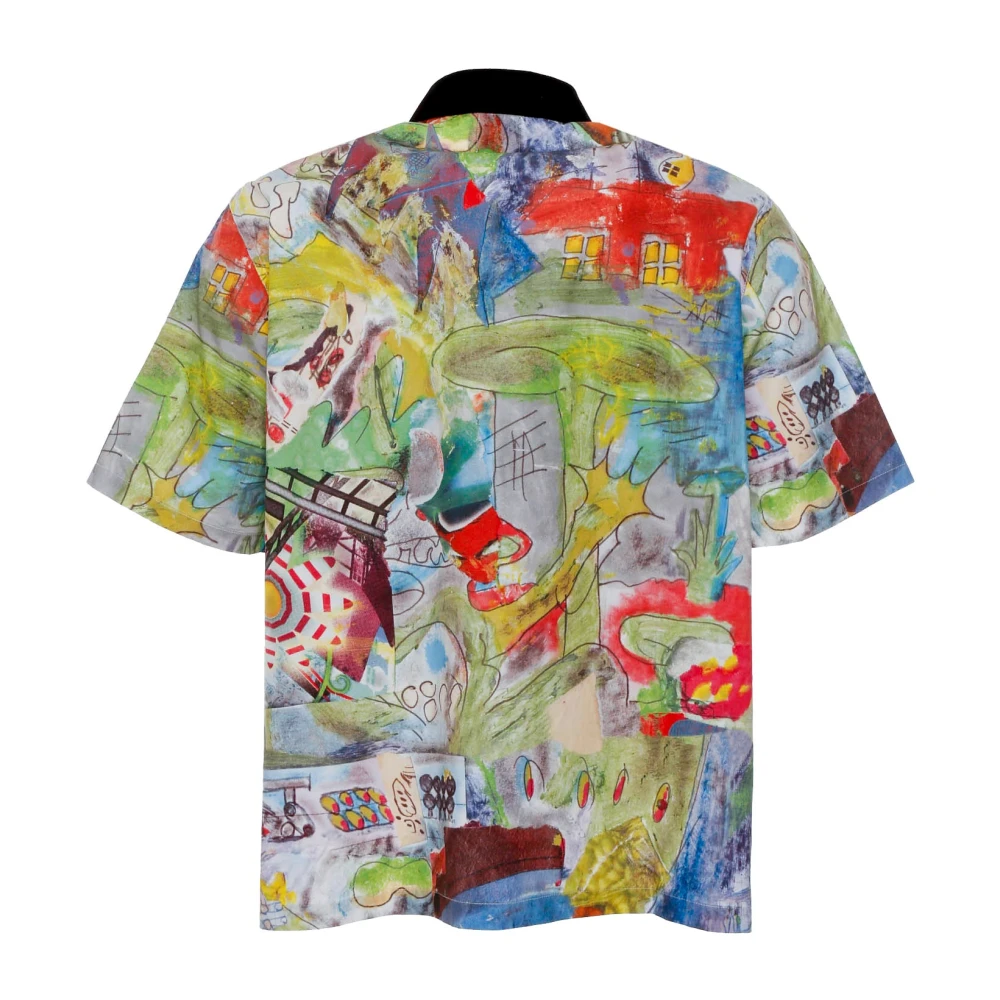 Brain Dead Leomis World Shirt Multicolor Heren