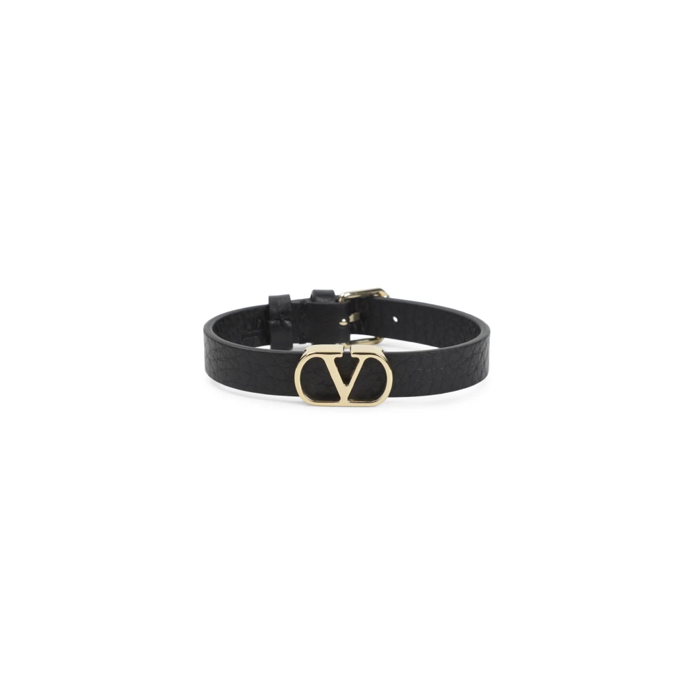 Valentino Garavani Men's Black Vlogo Signature Bracelet