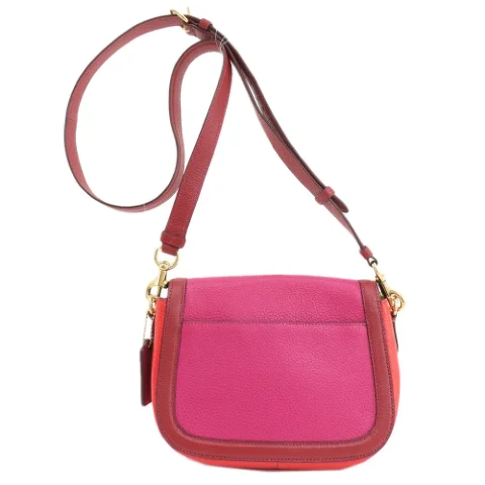 Coach Pre-owned Leather shoulder-bags Red Dames
