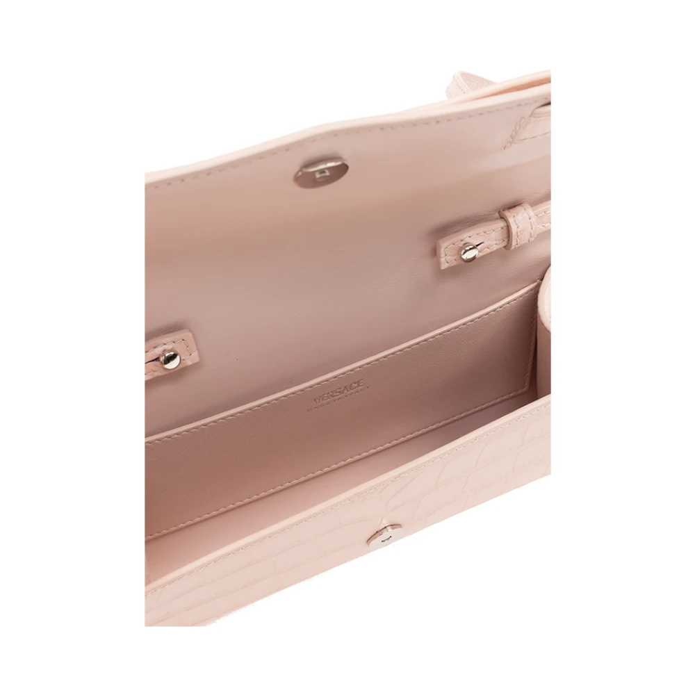 Versace Leren schoudertas Pink Dames